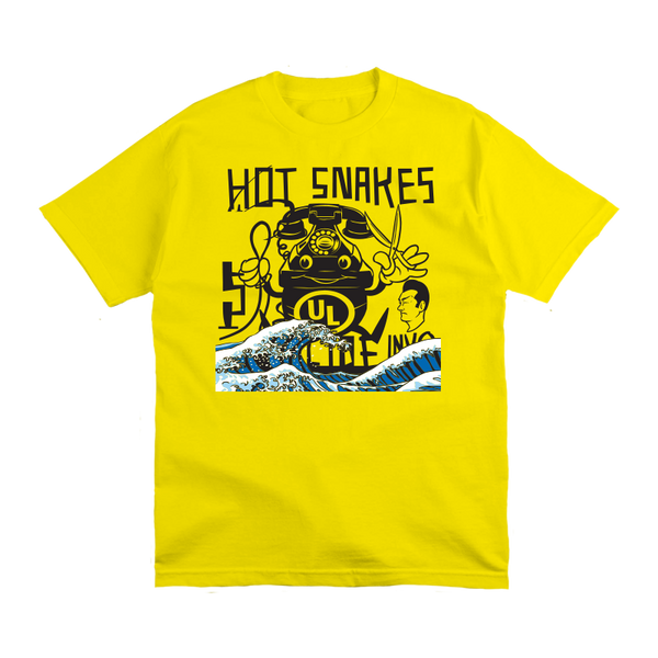 HOT SNAKES 'SUICIDE INVOICE' YELLOW TEE